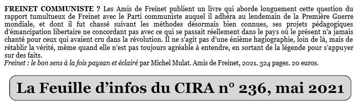 Bulletin CIRA